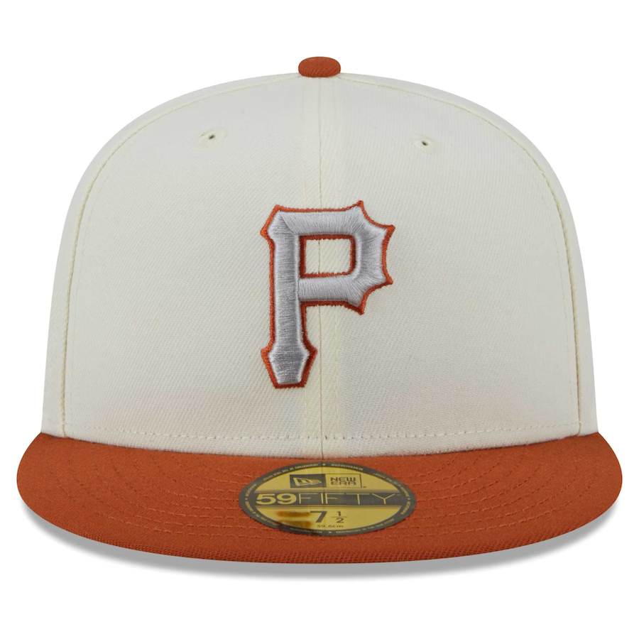New Era Pittsburgh Pirates Cream/Rust Orange 2023 59FIFTY Fitted Hat