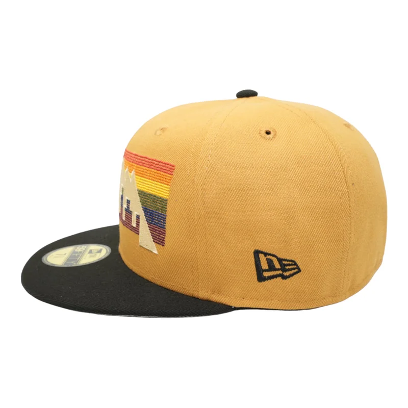 New Era Denver Nuggets Panama Tan/Black 59FIFTY Fitted Hat