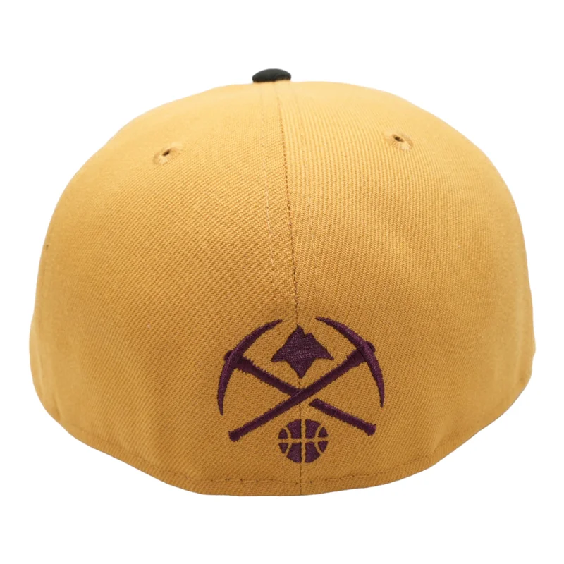 New Era Denver Nuggets Panama Tan/Black 59FIFTY Fitted Hat
