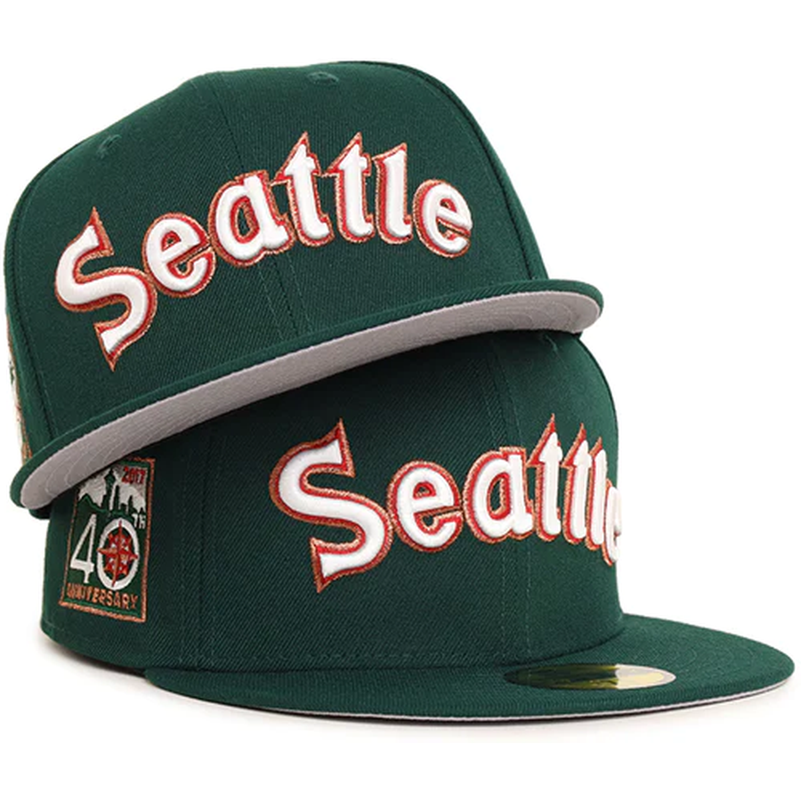New Era Seattle Mariners Dark Green 40th Anniversary 59FIFTY Fitted Hat