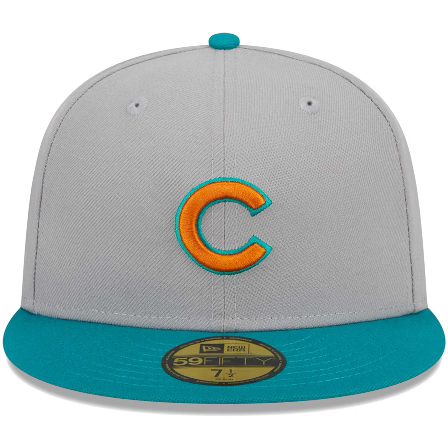 New Era Chicago Cubs Gray/Teal 2023 59FIFTY Fitted Hat