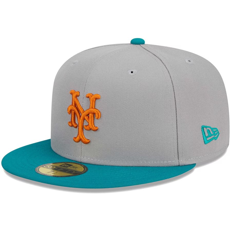 New Era New York Mets Gray/Teal 2023 59FIFTY Fitted Hat