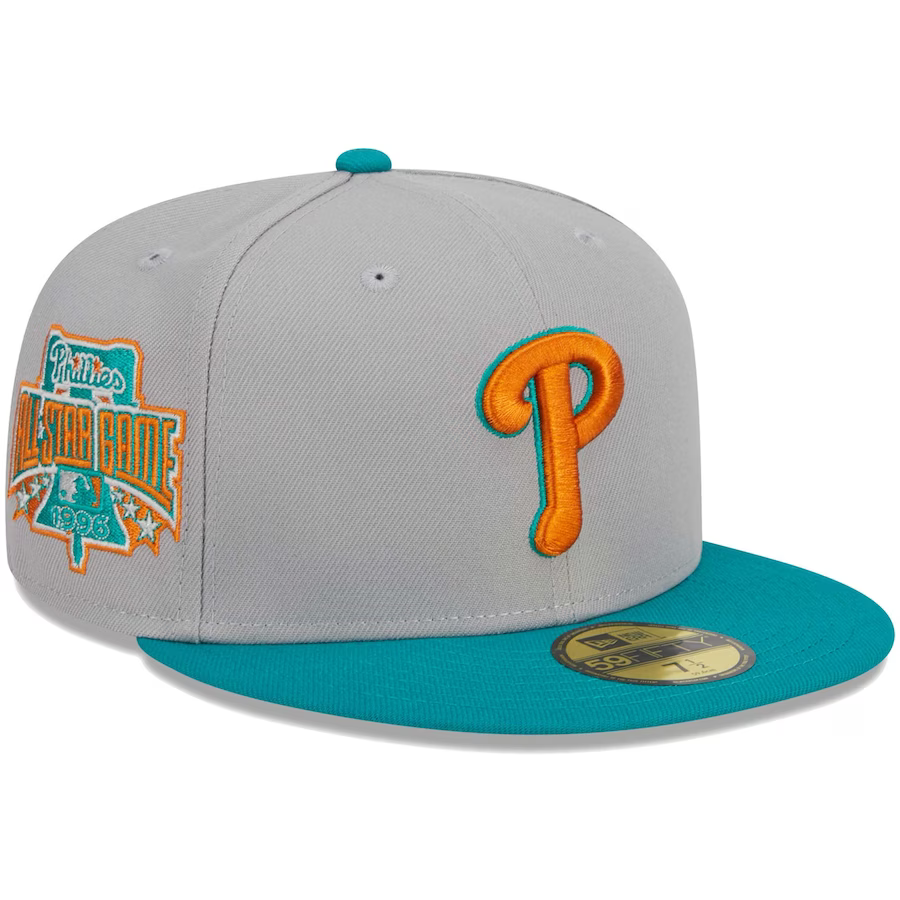 New Era Philadelphia Phillies Gray/Teal 2023 59FIFTY Fitted Hat