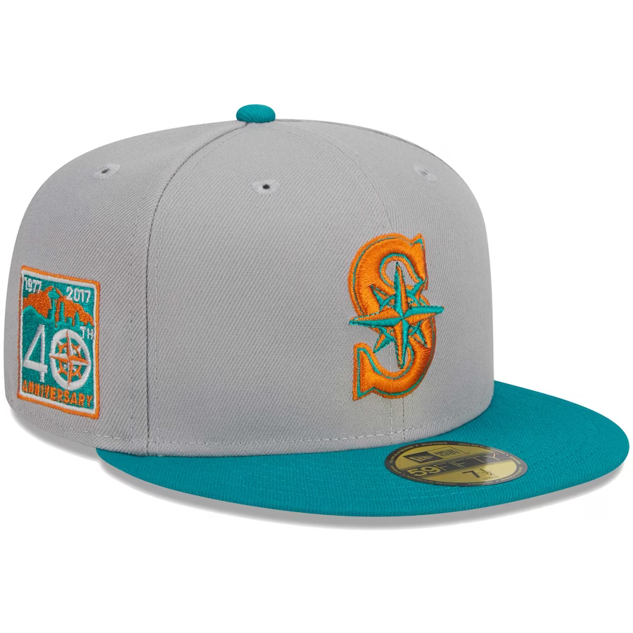 New Era Seattle Mariners Gray/Teal 2023 59FIFTY Fitted Hat