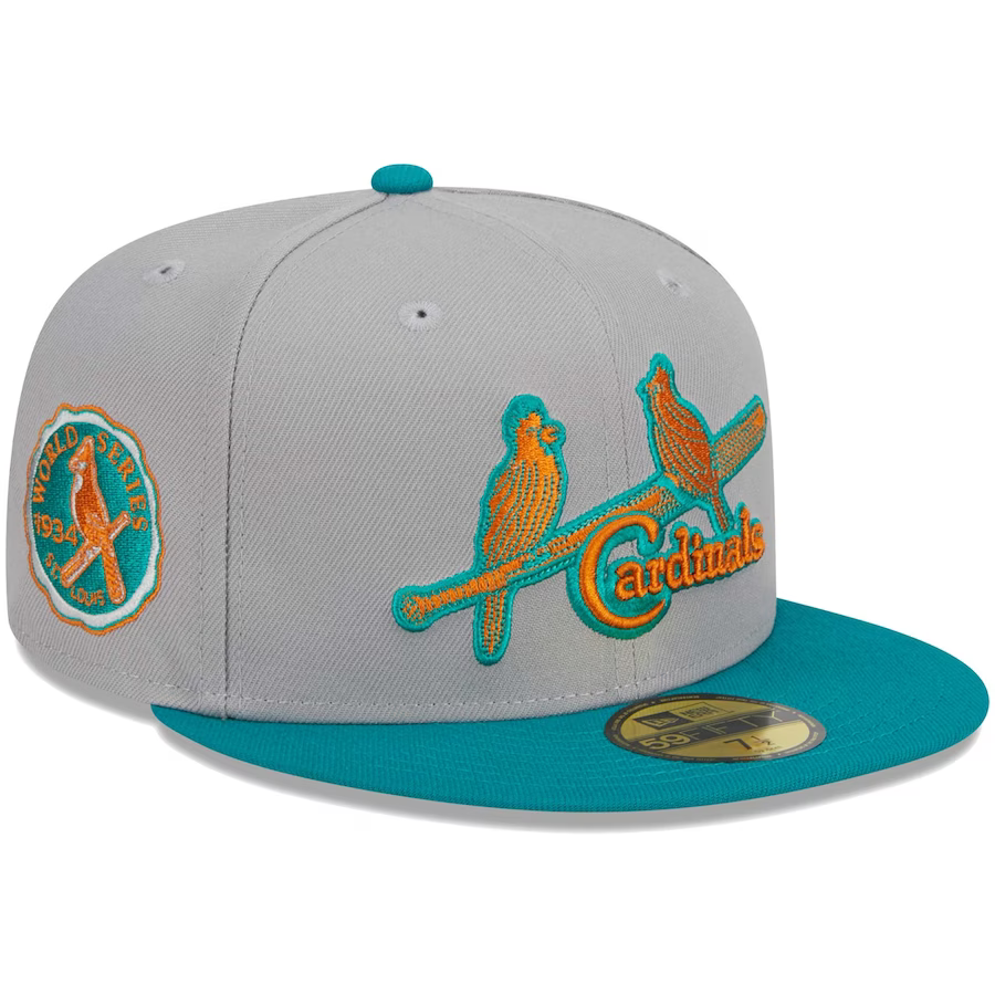 New Era St. Louis Cardinals Gray/Teal 2023 59FIFTY Fitted Hat