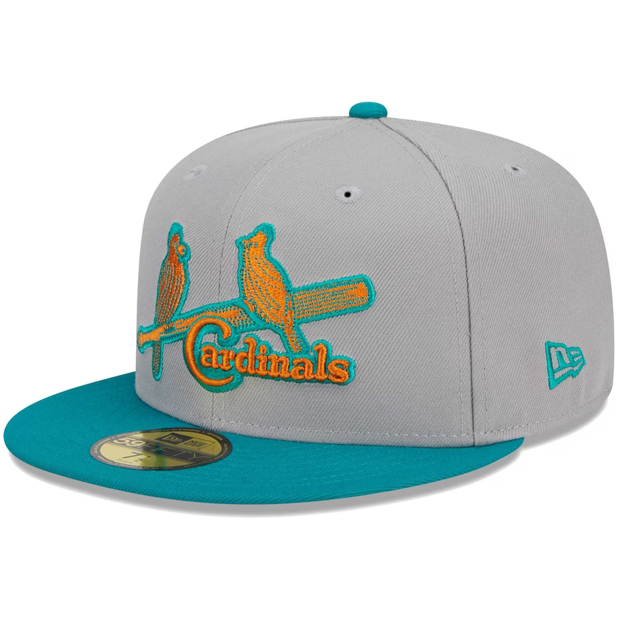 New Era St. Louis Cardinals Gray/Teal 2023 59FIFTY Fitted Hat