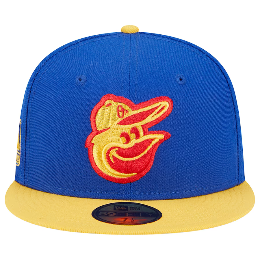 New Era Baltimore Orioles Blue/Yellow Empire 2023 59FIFTY Fitted Hat