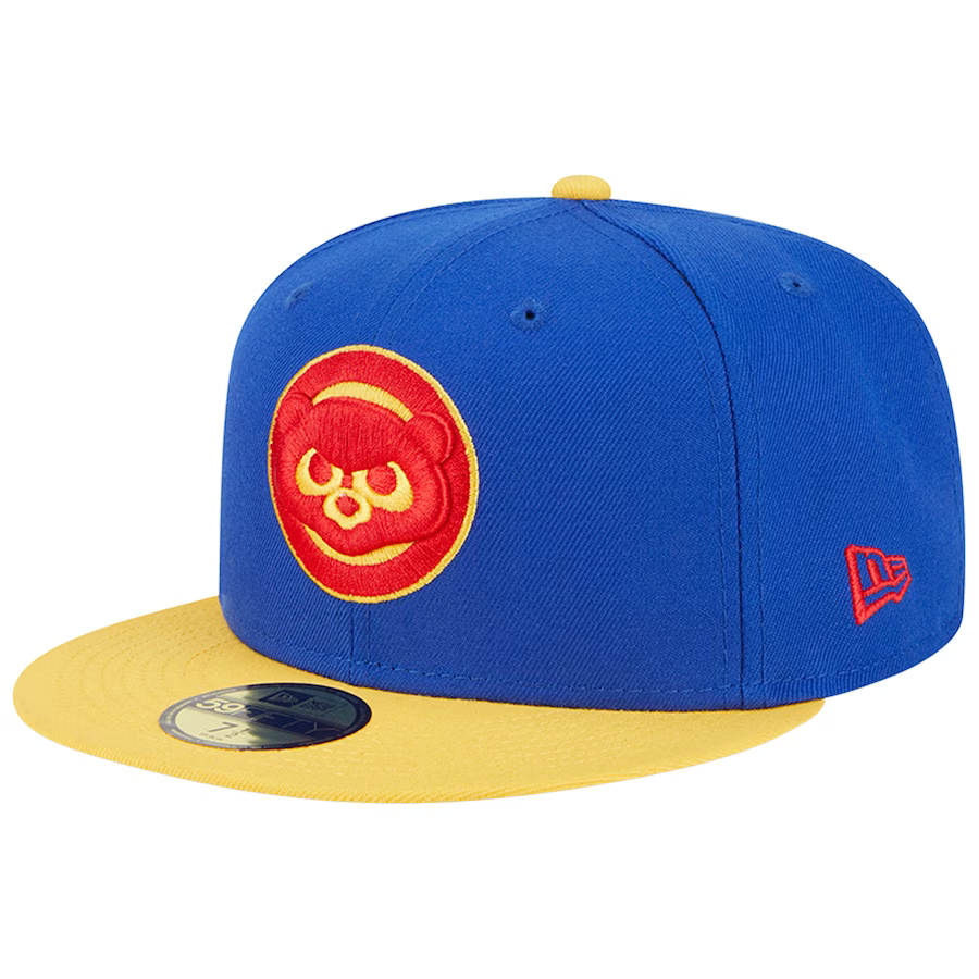 New Era Chicago Cubs Blue/Yellow Empire 2023 59FIFTY Fitted Hat