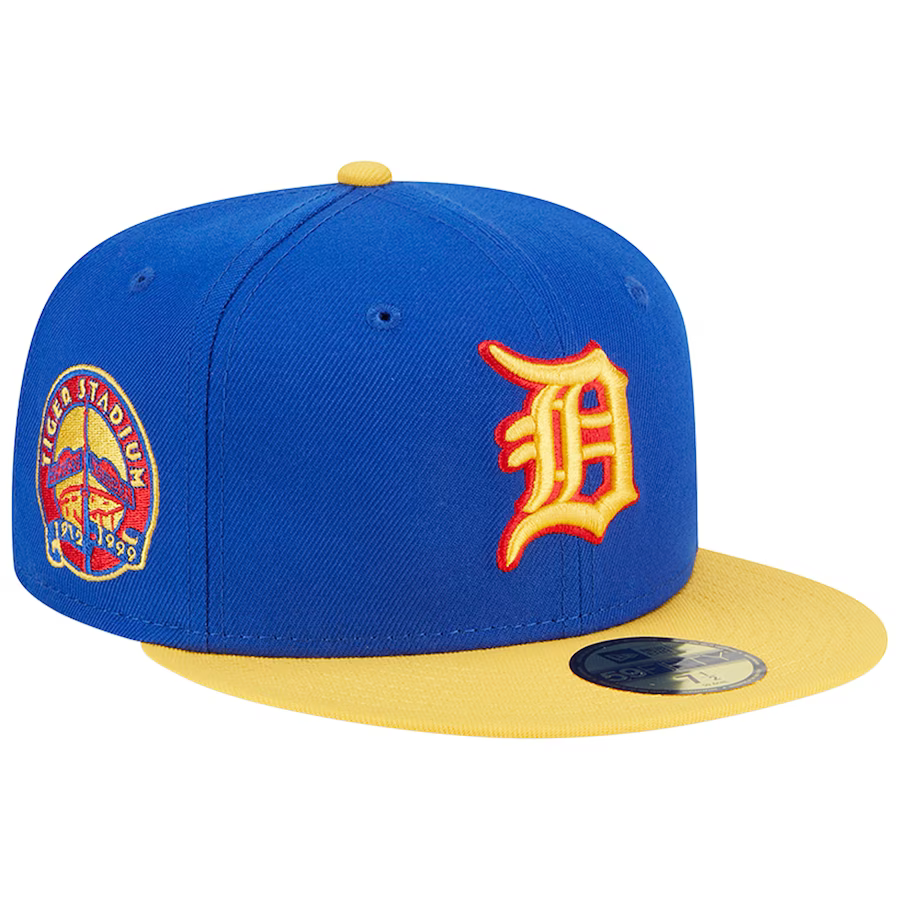 New Era Detroit Tigers Blue/Yellow Empire 2023 59FIFTY Fitted Hat