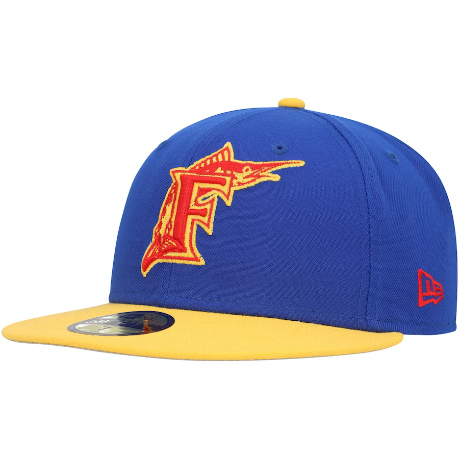 New Era Florida Marlins  Blue/Yellow Empire 2023 59FIFTY Fitted Hat
