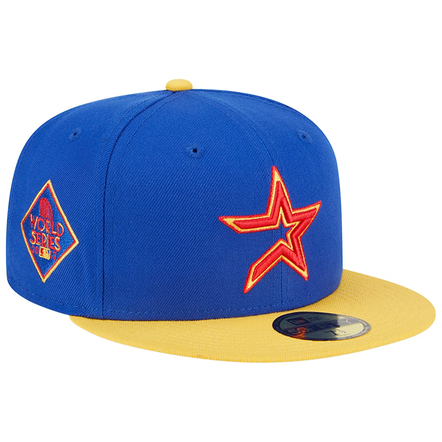 New Era Houston Astros Blue/Yellow Empire 2023 59FIFTY Fitted Hat