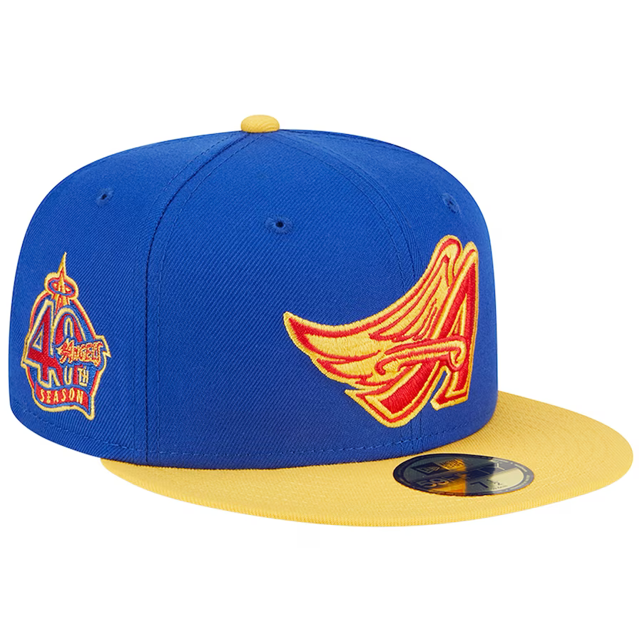 New Era Los Angeles Angels Blue/Yellow Empire 2023 59FIFTY Fitted Hat
