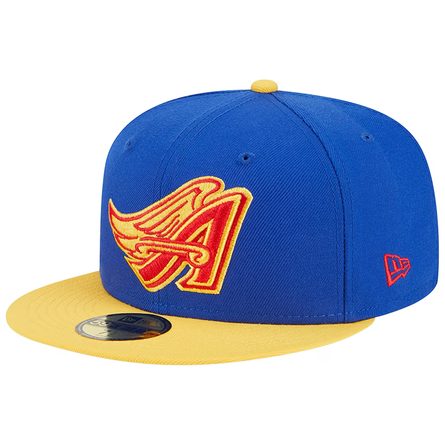New Era Los Angeles Angels Blue/Yellow Empire 2023 59FIFTY Fitted Hat