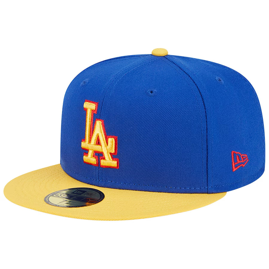 New Era  Los Angeles Dodgers Blue/Yellow Empire 2023 59FIFTY Fitted Hat
