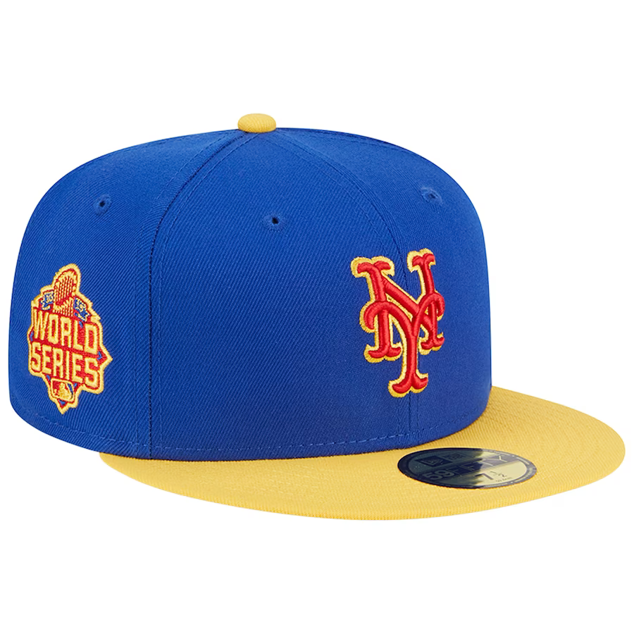 Mets 2000 World Series 59FIFTY Fitted Scarlet Blue Hat