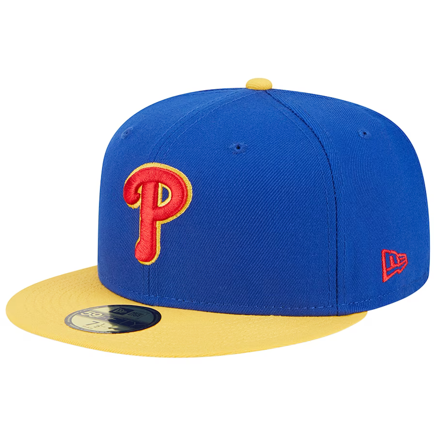 New Era Philadelphia Phillies Blue/Yellow Empire 2023 59FIFTY Fitted Hat