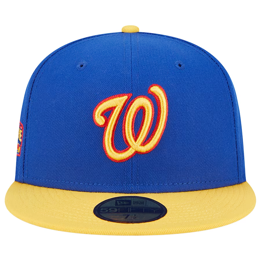 New Era Washington Nationals Blue/Yellow Empire 2023 59FIFTY Fitted Hat