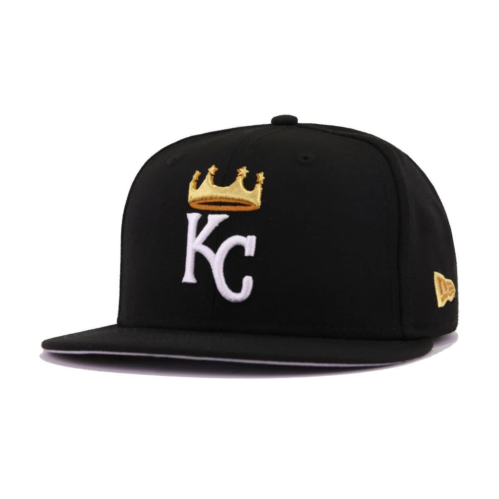 New Era Kansas City Royals Black Metallic 59Fifty Fitted Hat