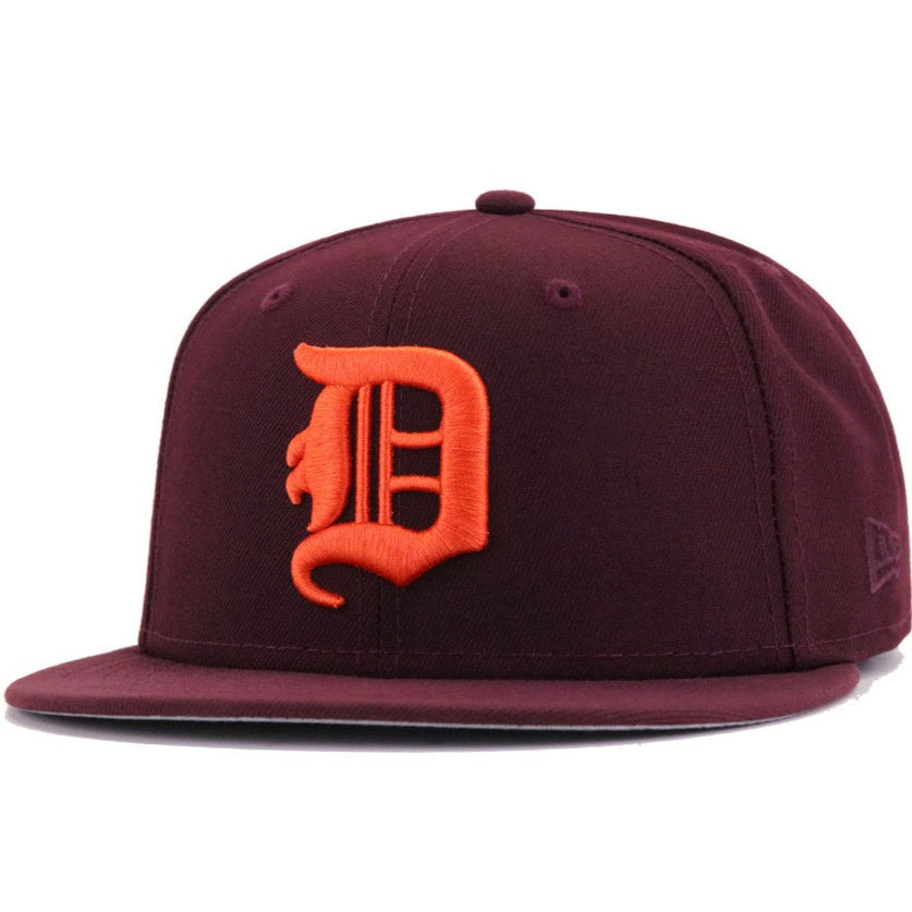 New Era Detroit Tigers Maroon 1905 59FIFTY Fitted Hat