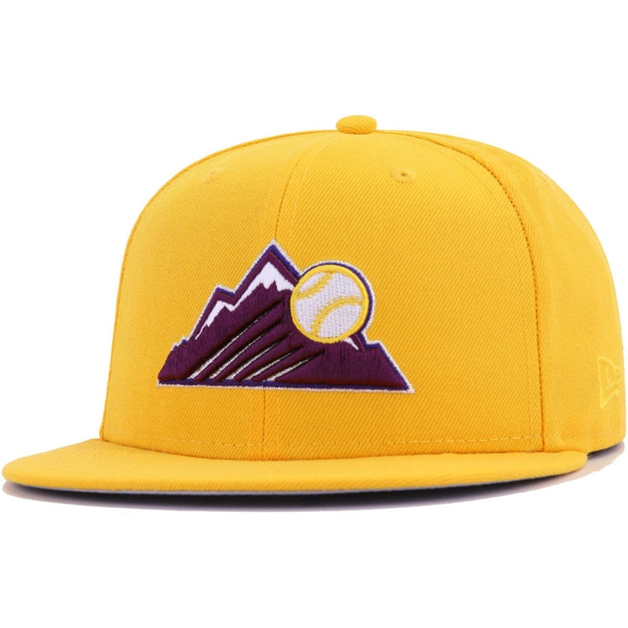 New Era Colorado Rockies Gold/Maroon Batting Practice 59FIFTY Fitted Hat