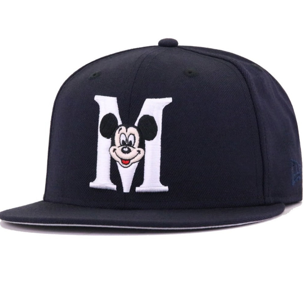 New Era Disney Mickey Mouse Navy Letterman 59FIFTY Fitted Hat