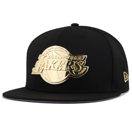 Lakers black best sale and gold hat