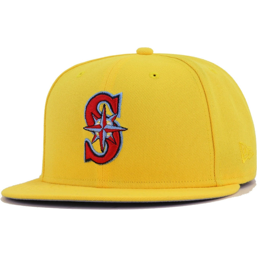 New Era Seattle Mariners Canary Yellow Zissou 59FIFTY Fitted Hat