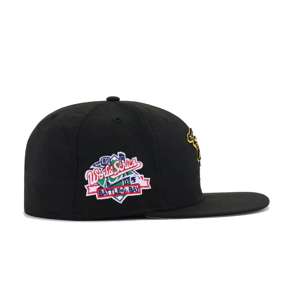 New Era Oakland Athletics Black Alternate Battle of the Bay 1989 World Series 59FIFTY Fitted Hat