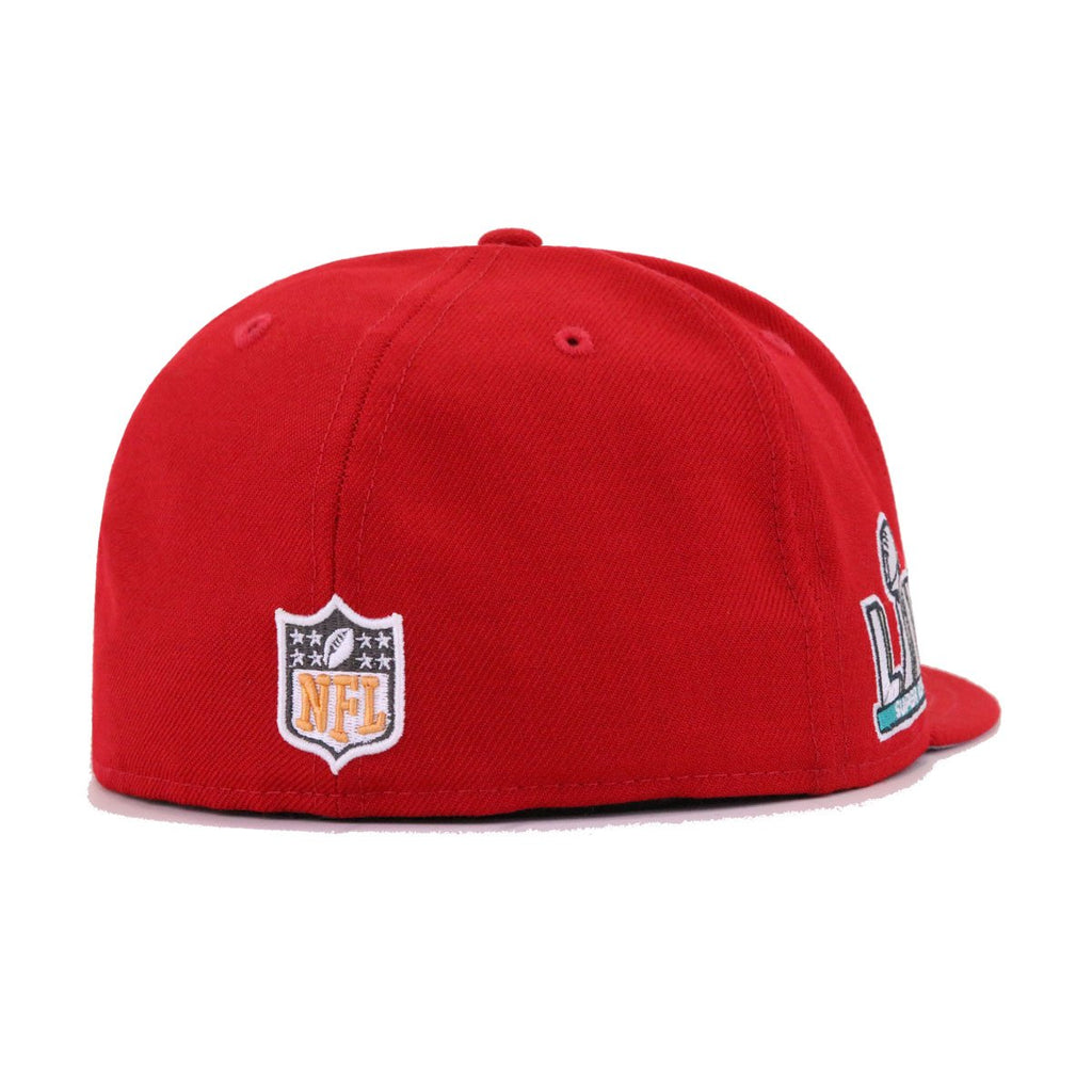 New Era Tampa Bay Buccaneers Scarlet Super Bowl 54 59FIFTY Fitted Hat