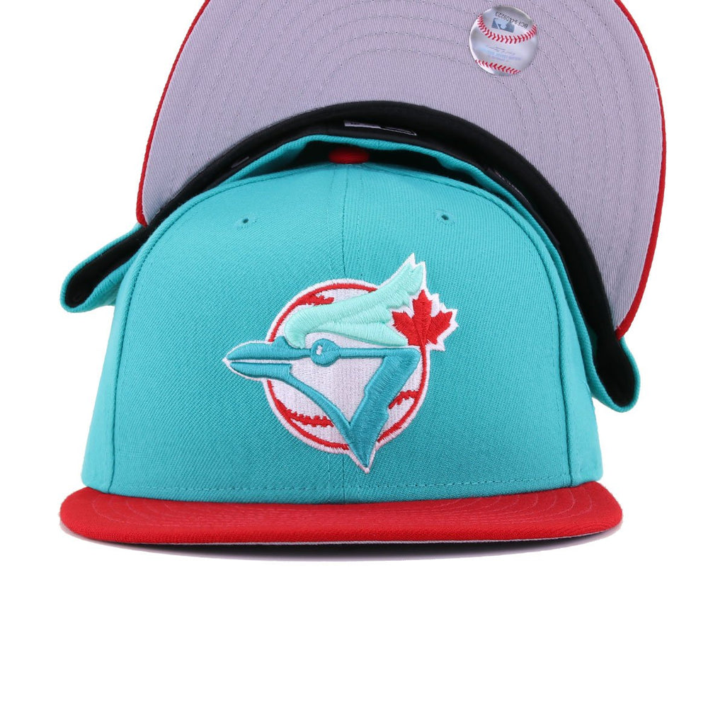 New Era Toronto Blue Jays Teal Scarlet 59FIFTY Fitted Hat