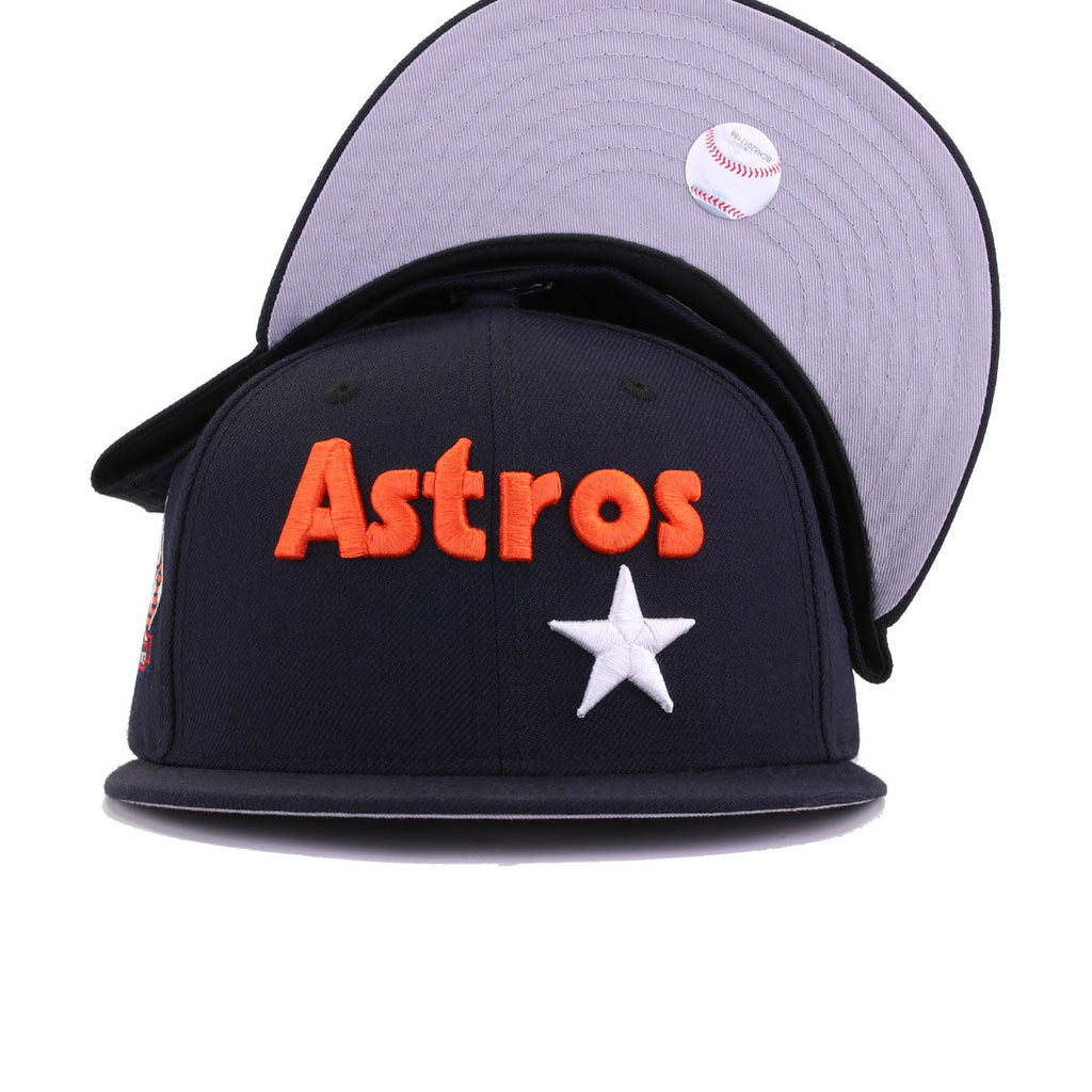 New Era Houston Astros Navy Silver Anniversary 59FIFTY Fitted Hat