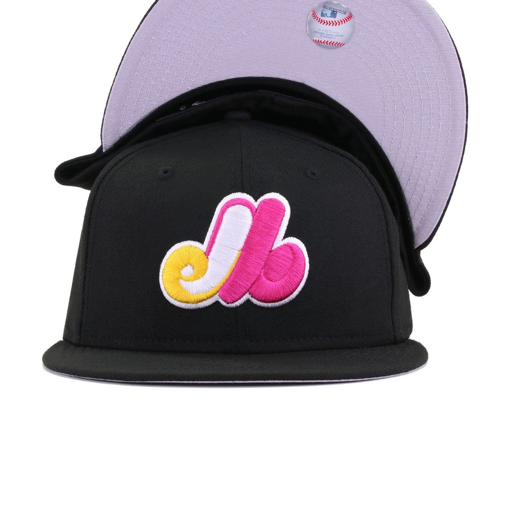 New Era Montreal Expos Black Wizard 59FIFTY Fitted Hat
