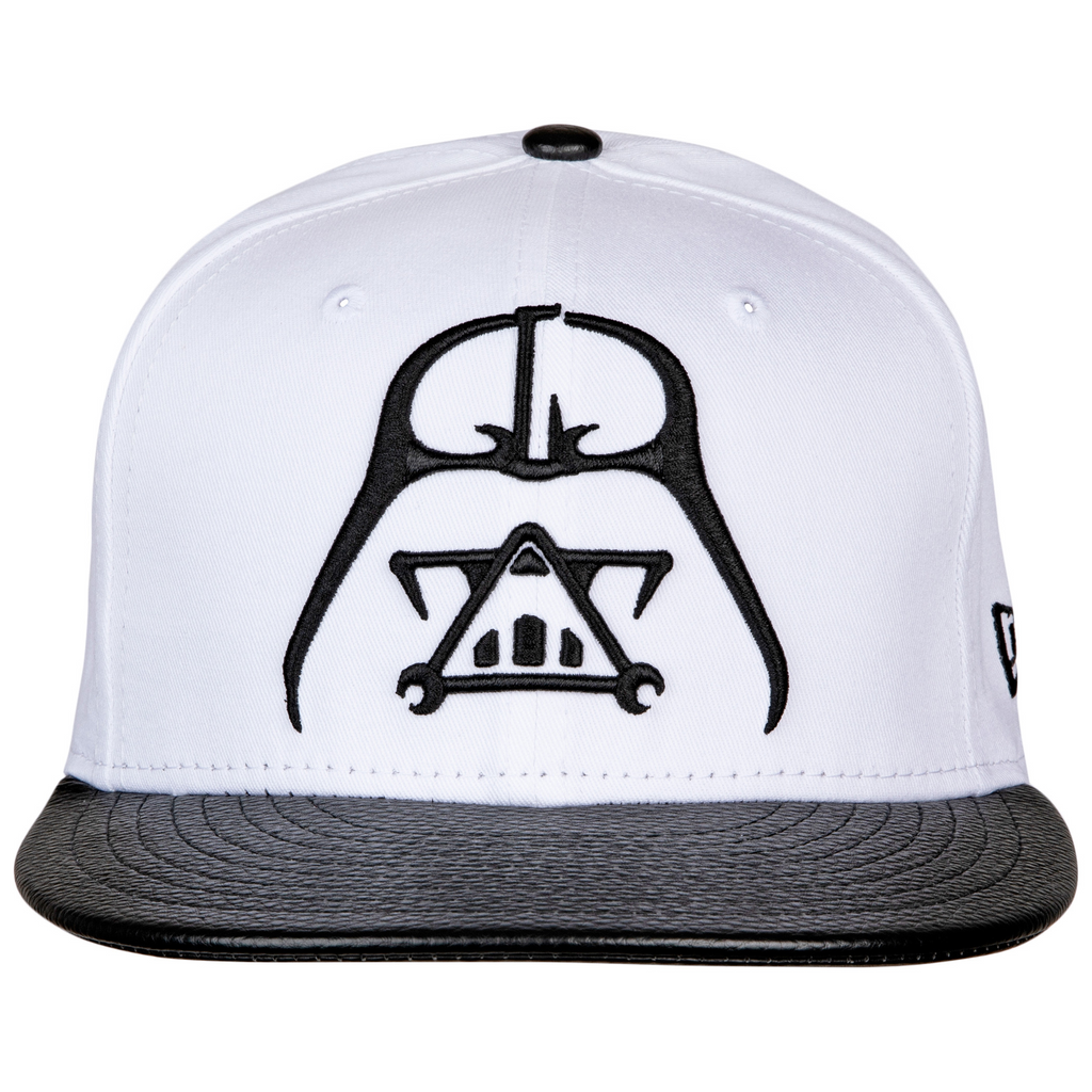 New Era Star Wars Darth Vader Minimalist Symbol White w/Pebbled Undervisor 59FIFTY Fitted Hat