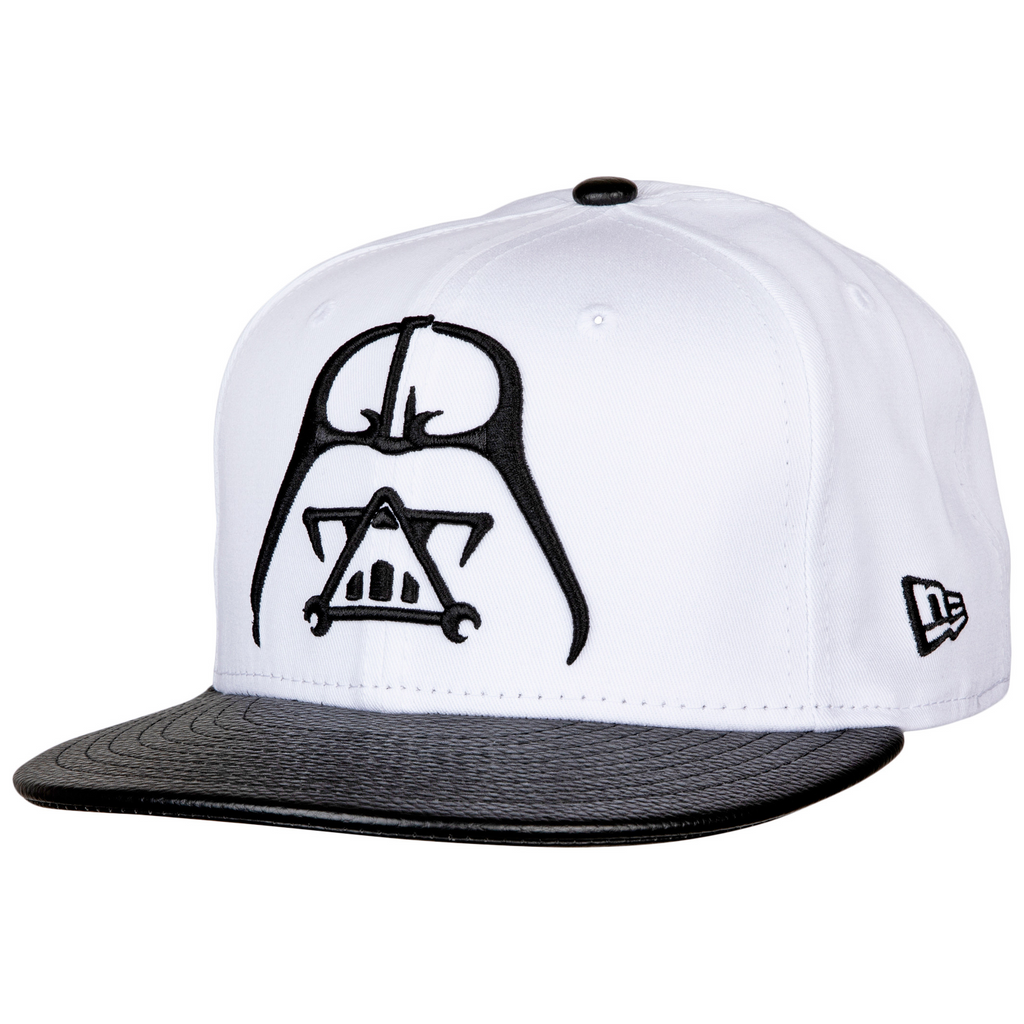 New Era Star Wars Darth Vader Minimalist Symbol White w/Pebbled Undervisor 59FIFTY Fitted Hat