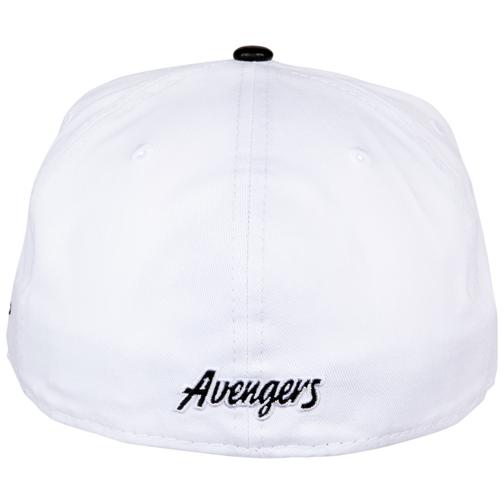 New Era Avengers Minimalist Symbol White w/Pebbled Undervisor 59FIFTY Fitted Hat