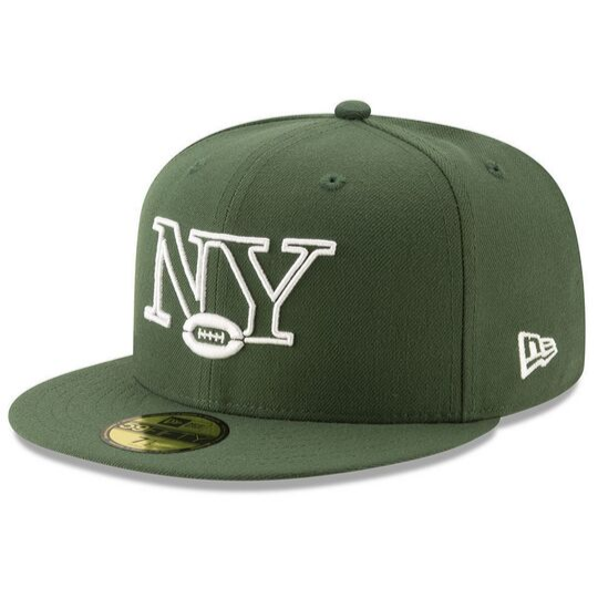 New Era New York Jets Logo Elements 59Fifty Fitted Hat