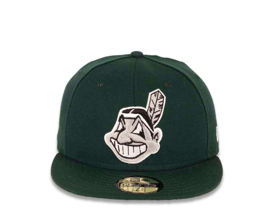 New Era Cleveland Indians Dark Green Chief Wahoo 59FIFTY Fitted Hat