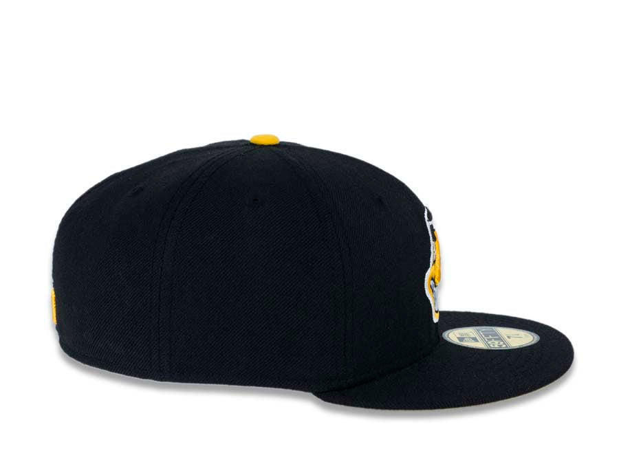 New Era Cleveland Indians Black/Yellow Chief Wahoo 59FIFTY Fitted Hat