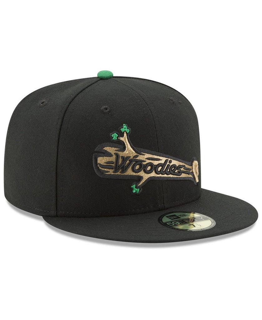 New Era Black Down East Wood Ducks AC 59Fifty Fitted Hat