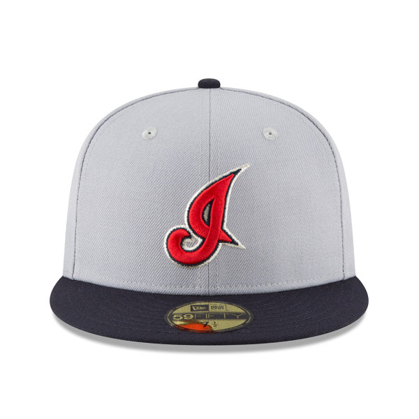 New Era Cleveland Indians 2002 Cooperstown Navy Blue/Grey 59FIFTY Fitted Hat