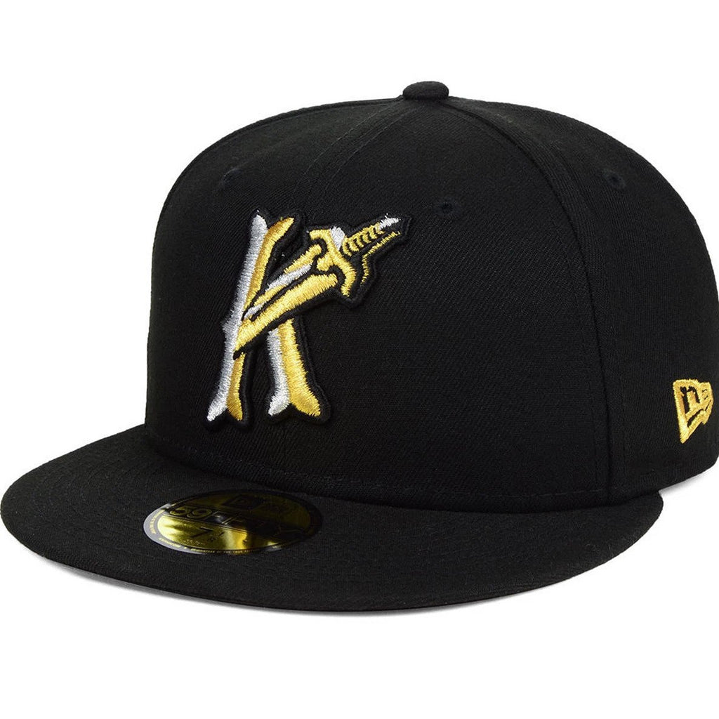 New Era Charlotte Knights Black/Gold AC 59FIFTY Fitted Hat