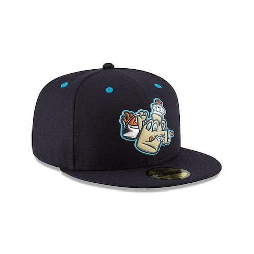 New Era Vermont Lake Monsters Maple Kings On-Field Liquid Chrome Fitted Hat