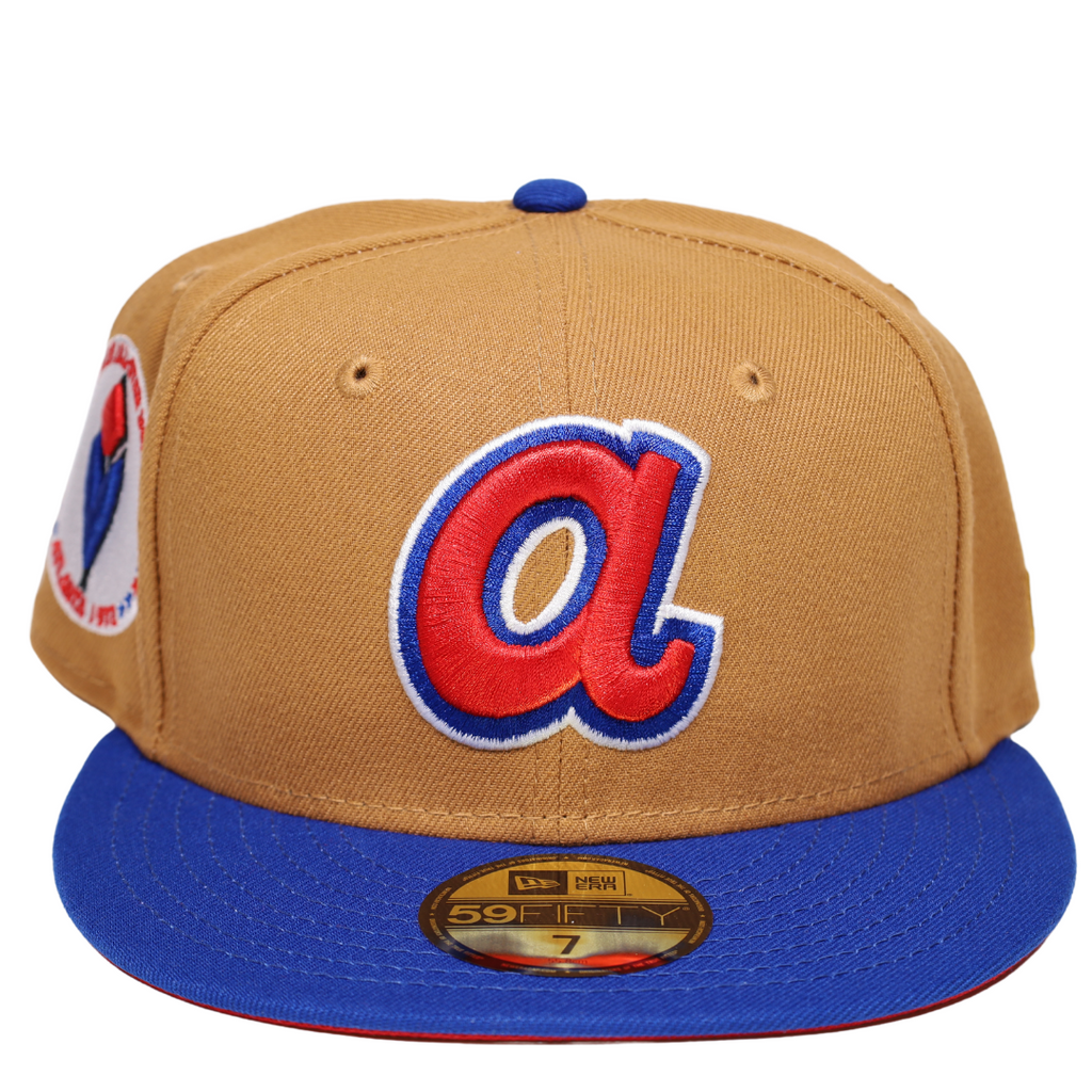 New Era Atlanta Braves Light Brown/Blue 1972 All-Star Game 59FIFTY Fitted Hat