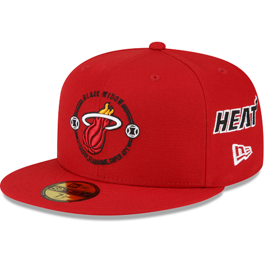 New Era Marvel X Miami Heat Red 2023 59FIFTY Fitted Hat