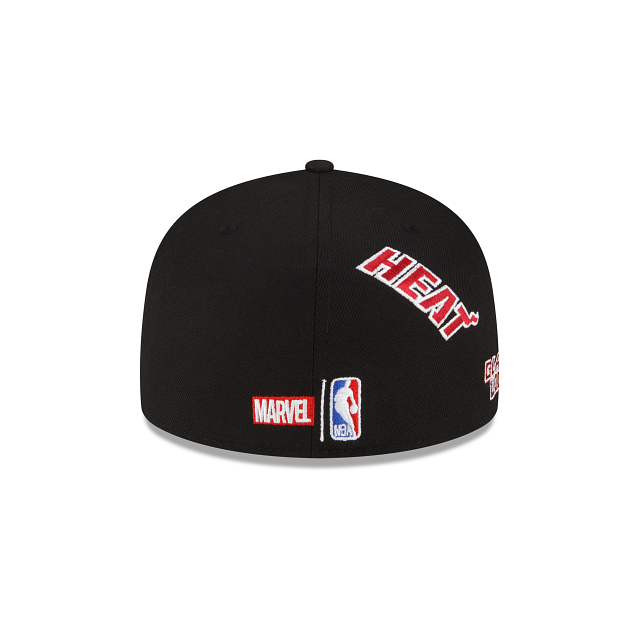 New Era Marvel X Miami Heat Black 2023 59FIFTY Fitted Hat