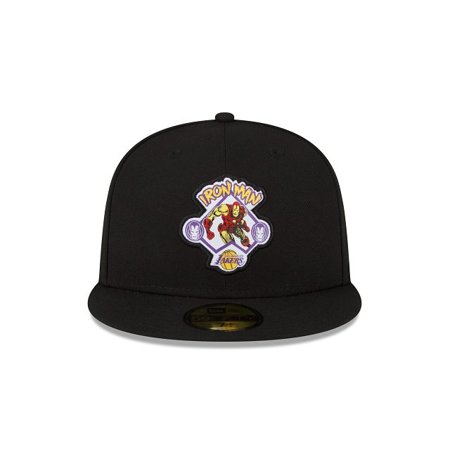 New Era Marvel X Los Angeles Lakers Black 2023 59FIFTY Fitted Hat