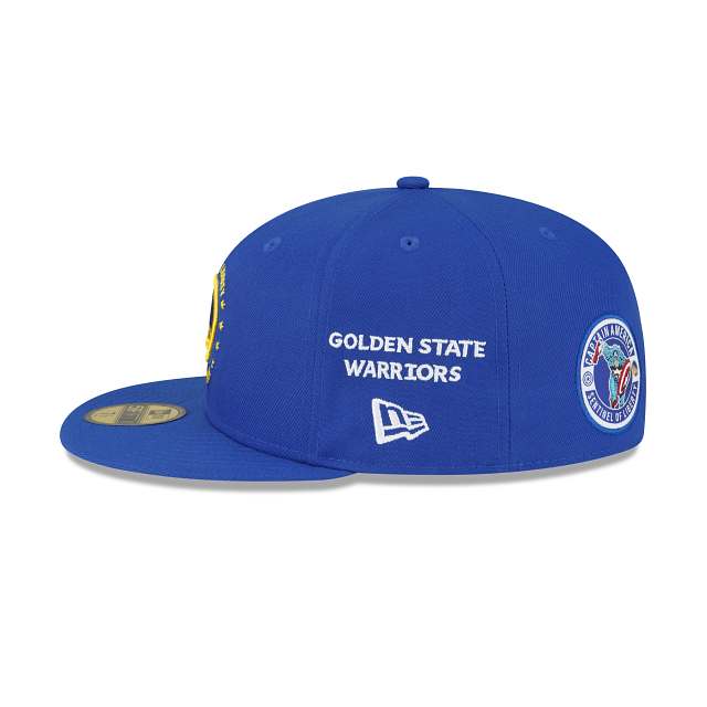 New Era Marvel X Golden State Warriors Blue 2023 59FIFTY Fitted Hat