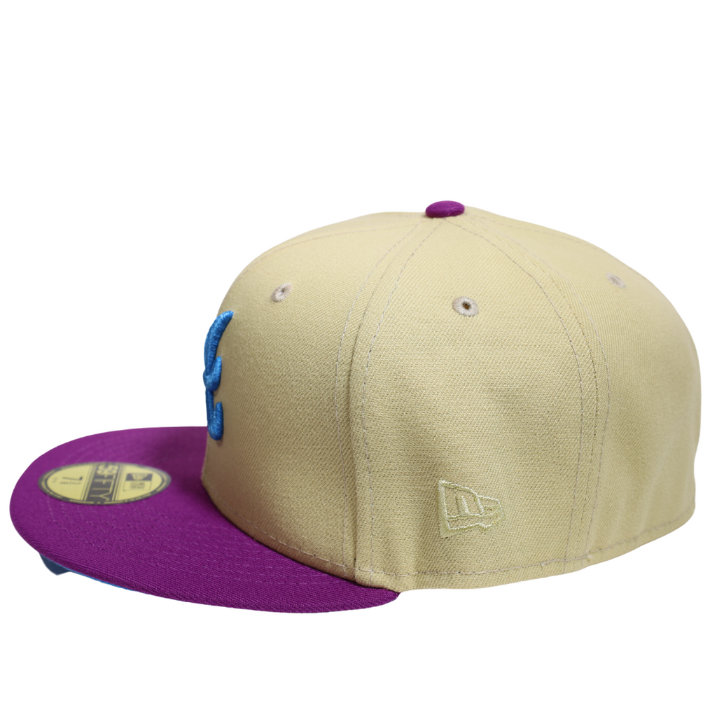 New Era Atlanta Braves Beige/Purple 1996 World Series 59FIFTY Fitted Hat