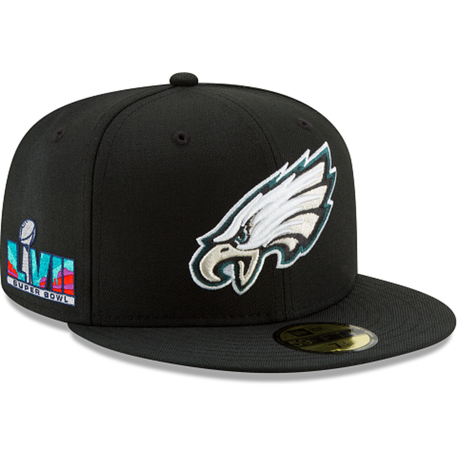 New Era Philadelphia Eagles Super Bowl LVII Participation Side Patch 59FIFTY Fitted Hat