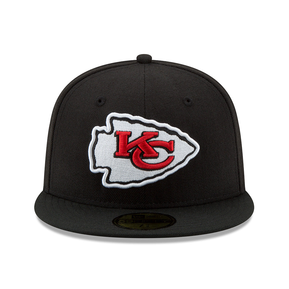 New Era Kansas City Chiefs Black Super Bowl LVII Side Patch 59FIFTY Fitted Hat